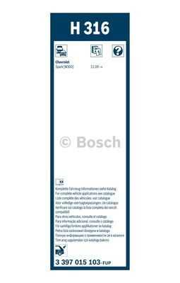 3397015103 BOSCH Щетка стеклоочистителя