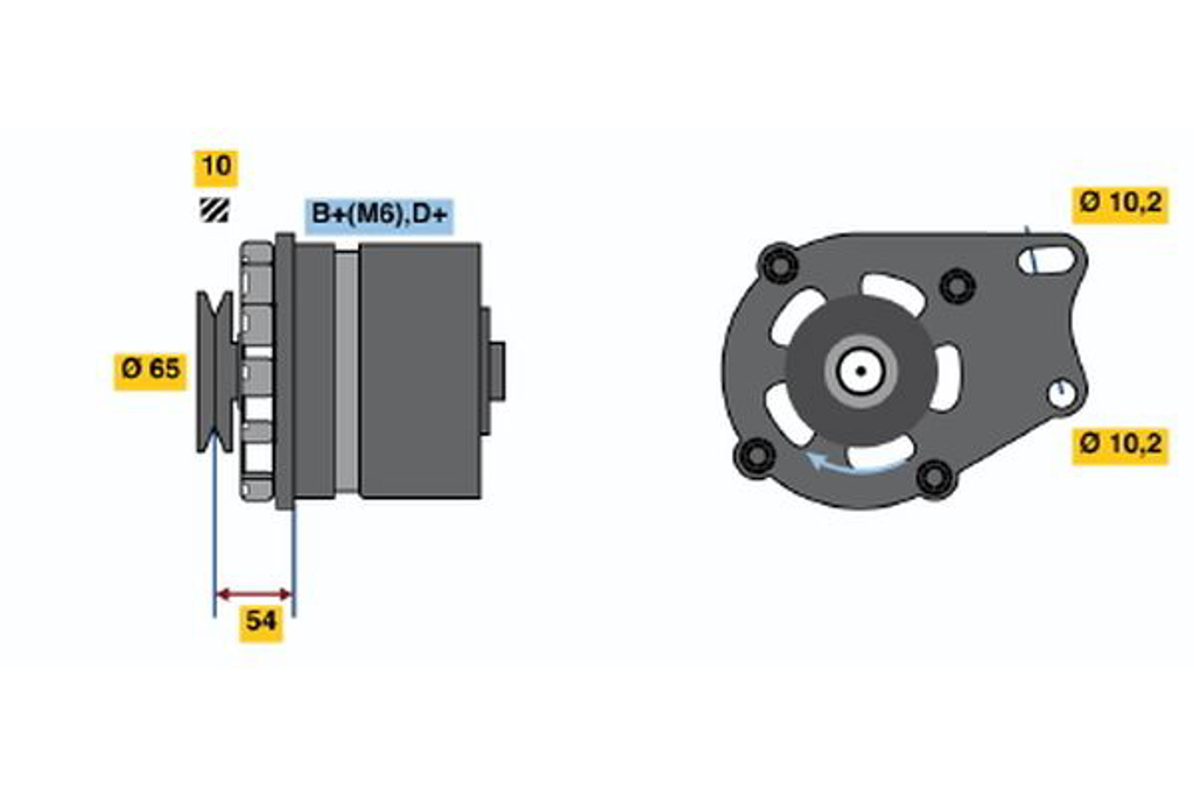 Генератор BOSCH 9120144241