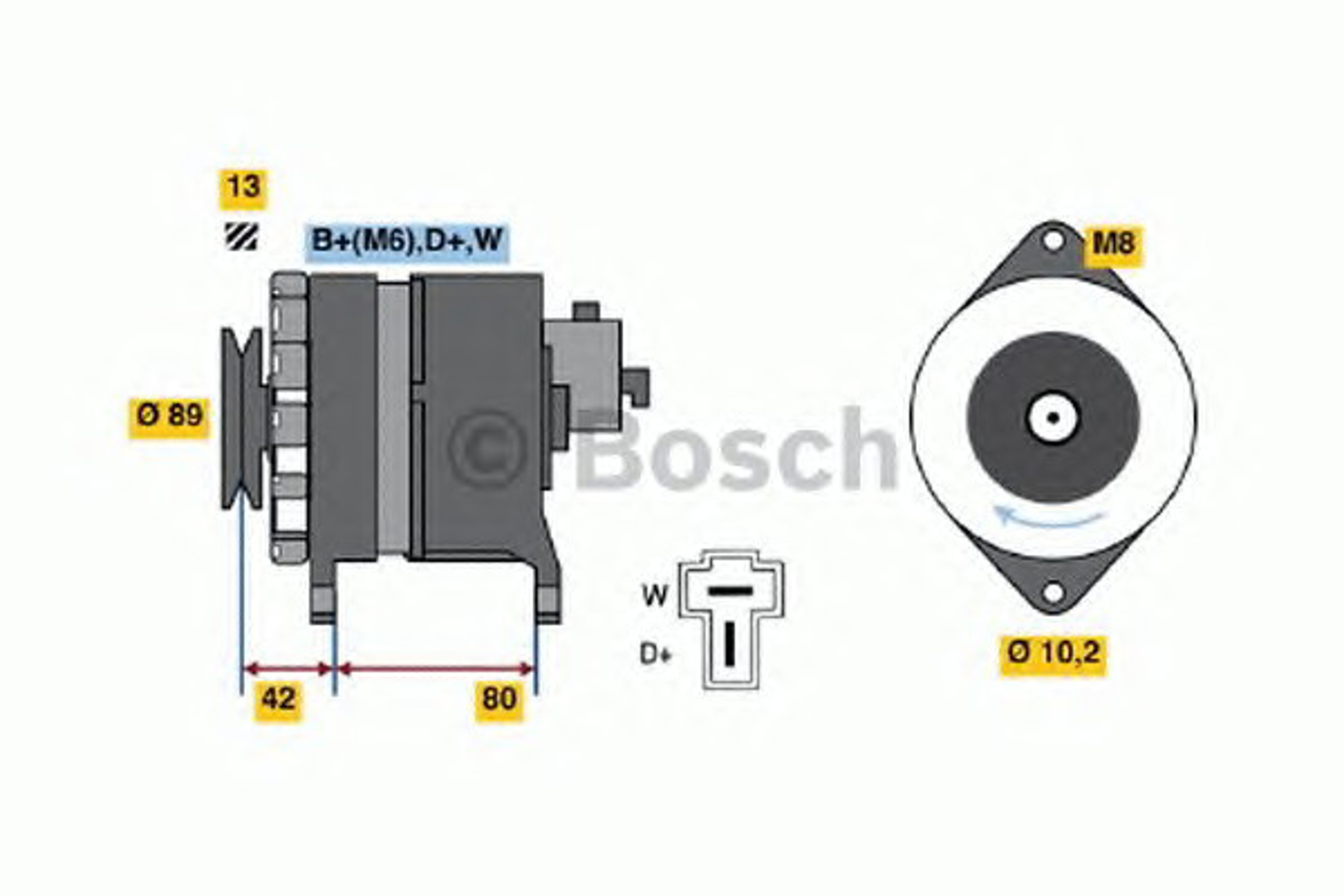 Генератор BOSCH 9120144622