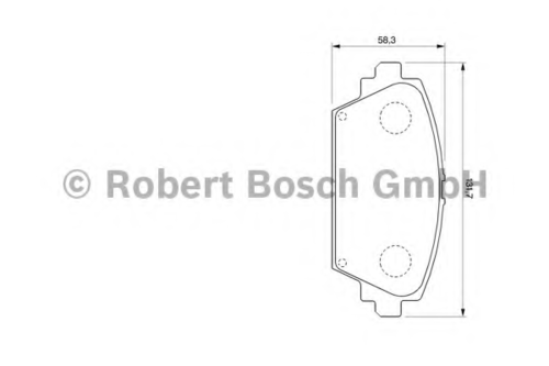 986 424 791 BOSCH Тормозные колодки