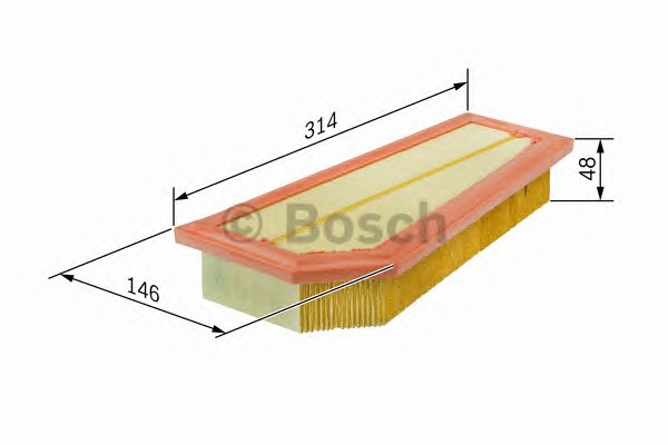 F026400134 BOSCH Фильтр воздушный