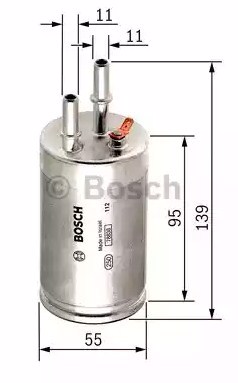 F026403014 BOSCH Топливный фильтр