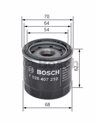 F026407210 BOSCH Фильтр масляный