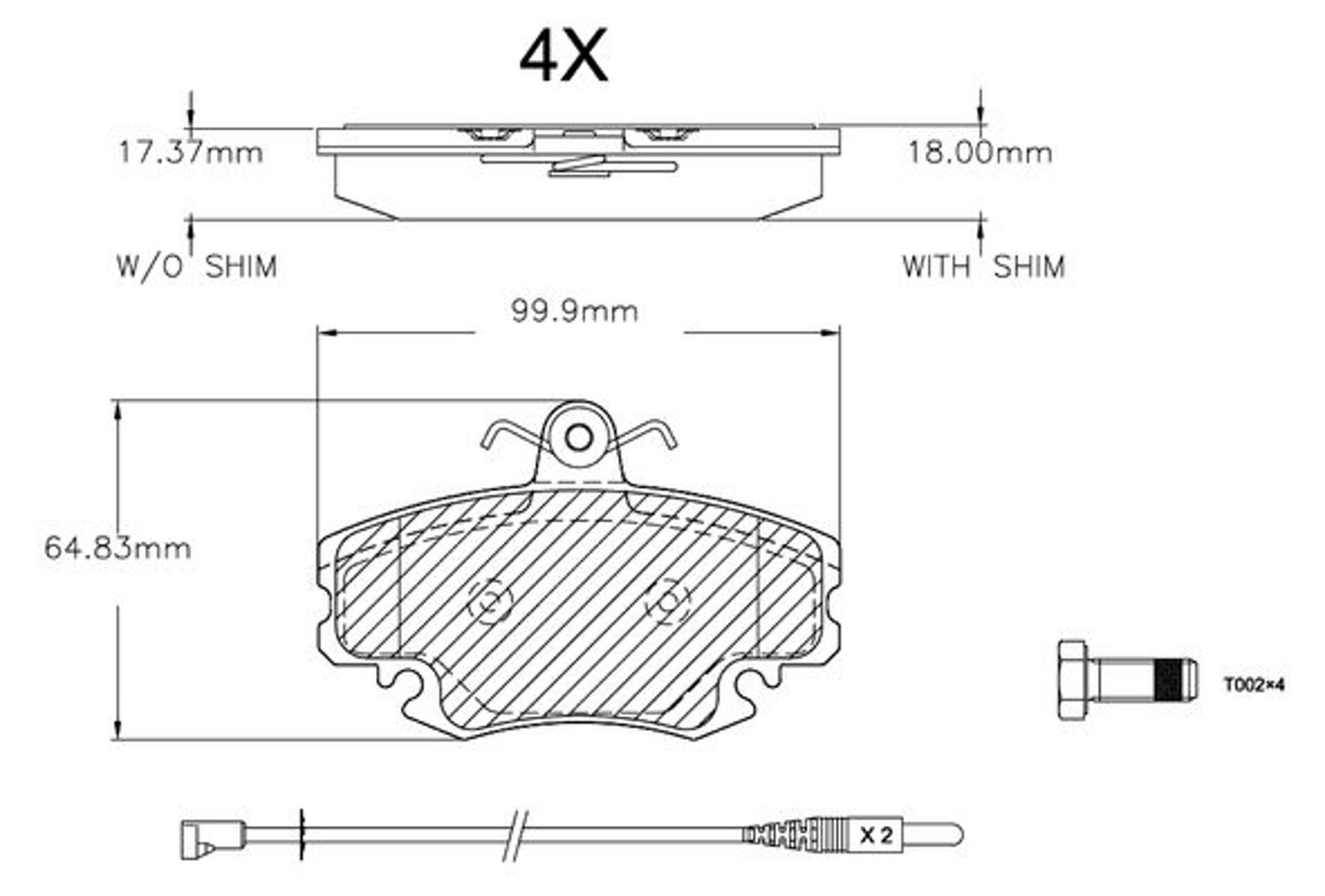 Комплект тормозных колодок дисковый тормоз BOSCH F03A150016