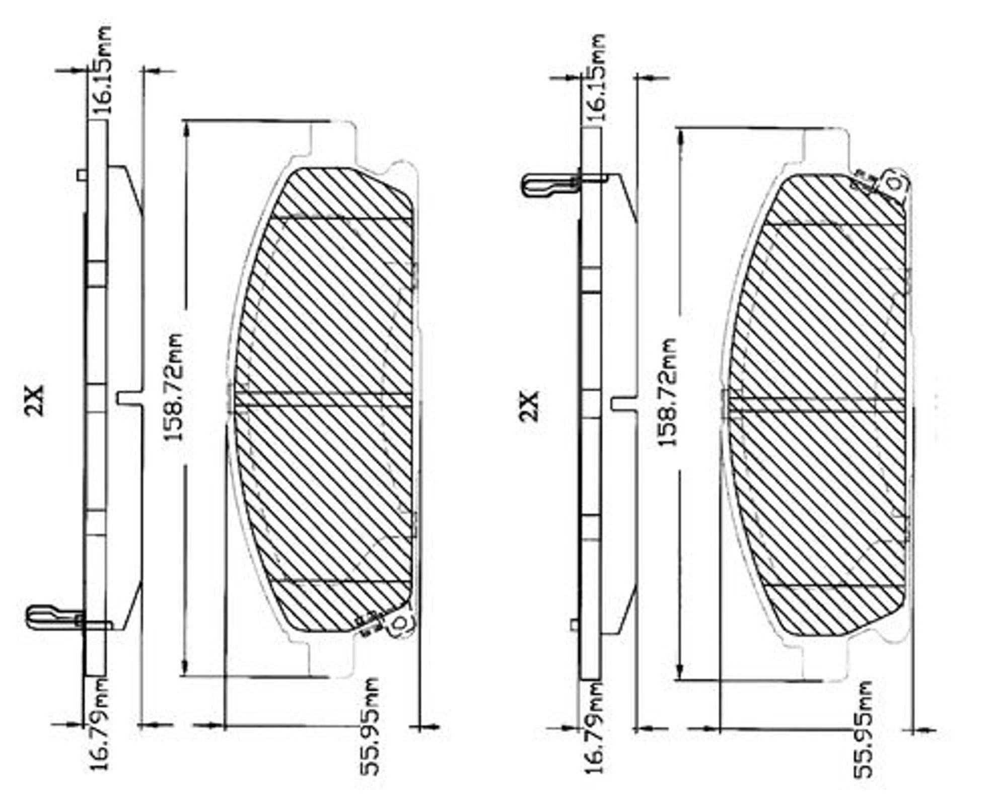 Комплект тормозных колодок дисковый тормоз BOSCH F03B150044
