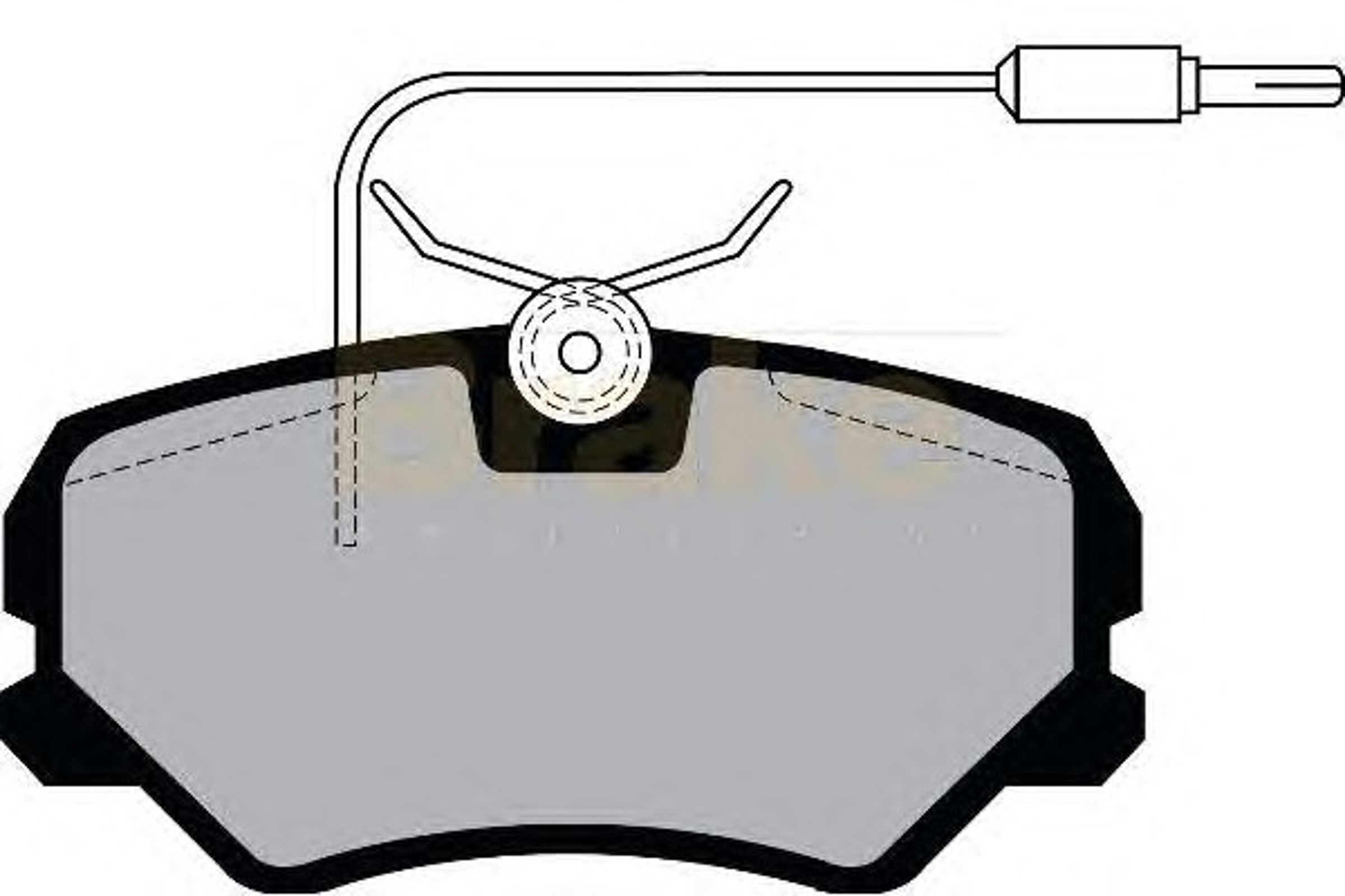 PA1041 BRAKE ENG Колодки тормозные дисковые