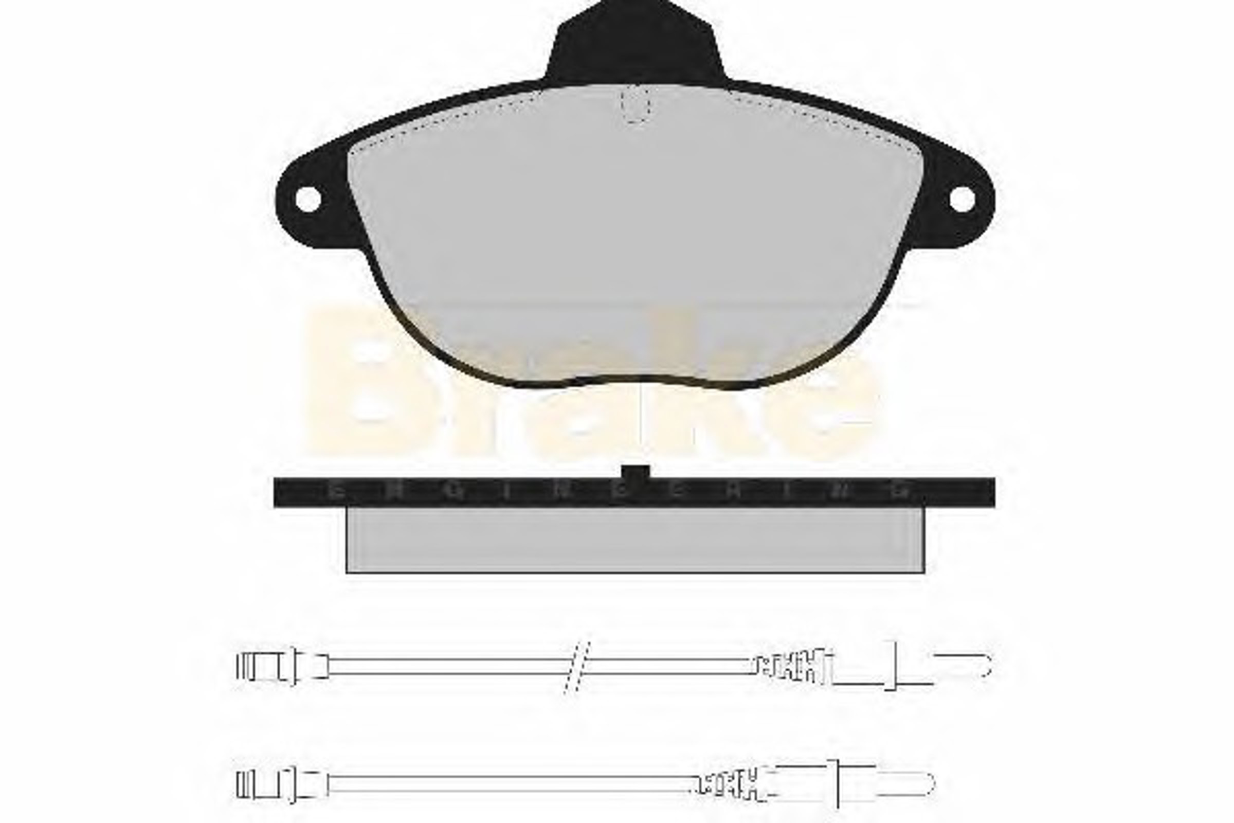 PA1117 BRAKE ENG Колодки тормозные дисковые