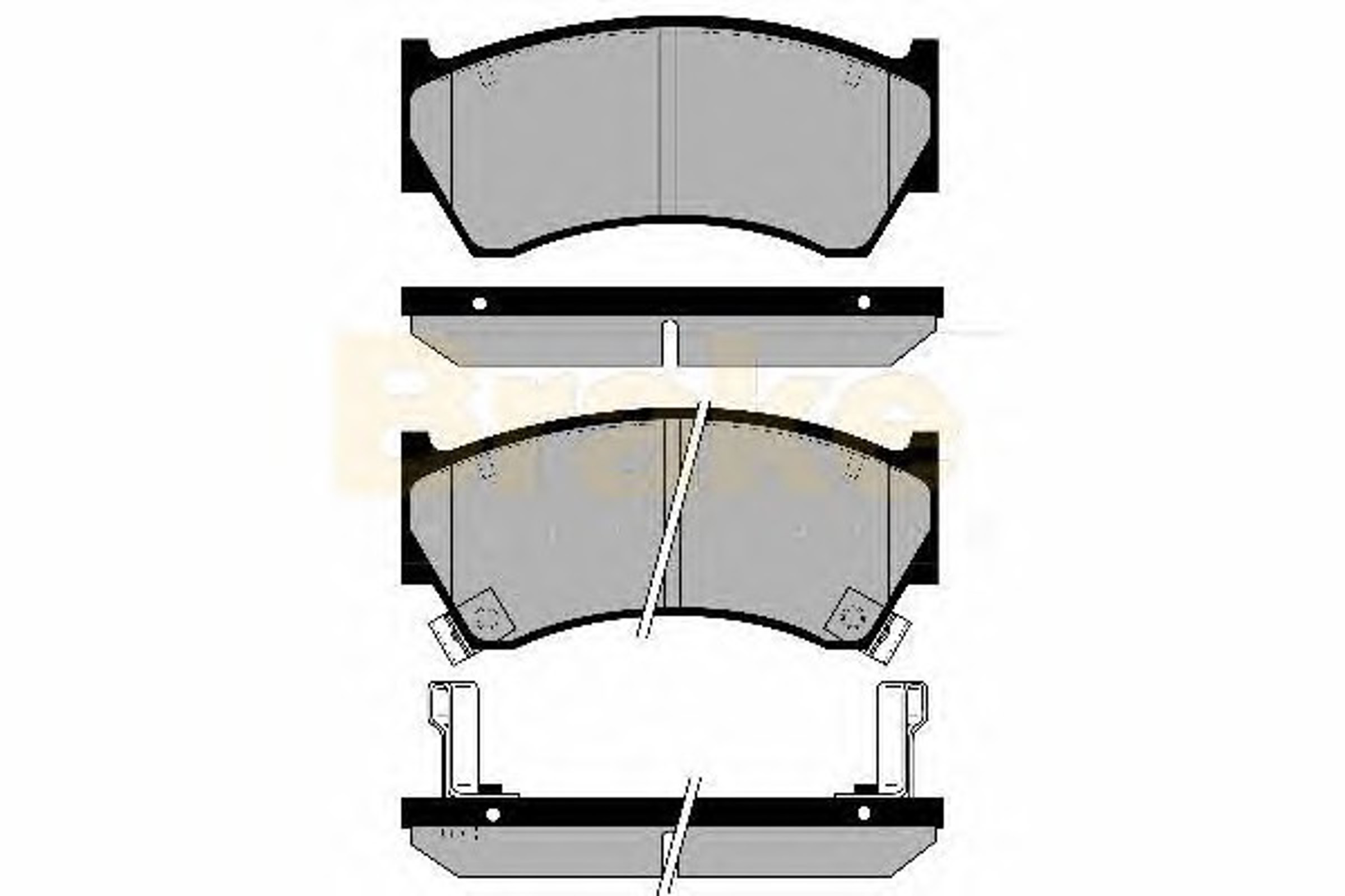 PA1130 BRAKE ENG Колодки тормозные дисковые