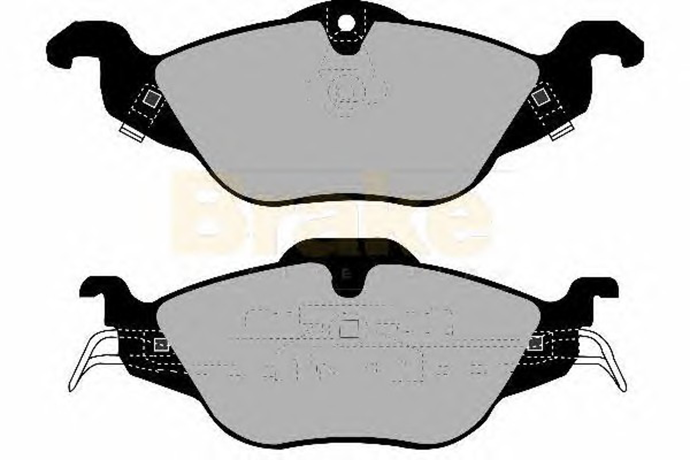 PA1174 BRAKE ENG Колодки тормозные дисковые