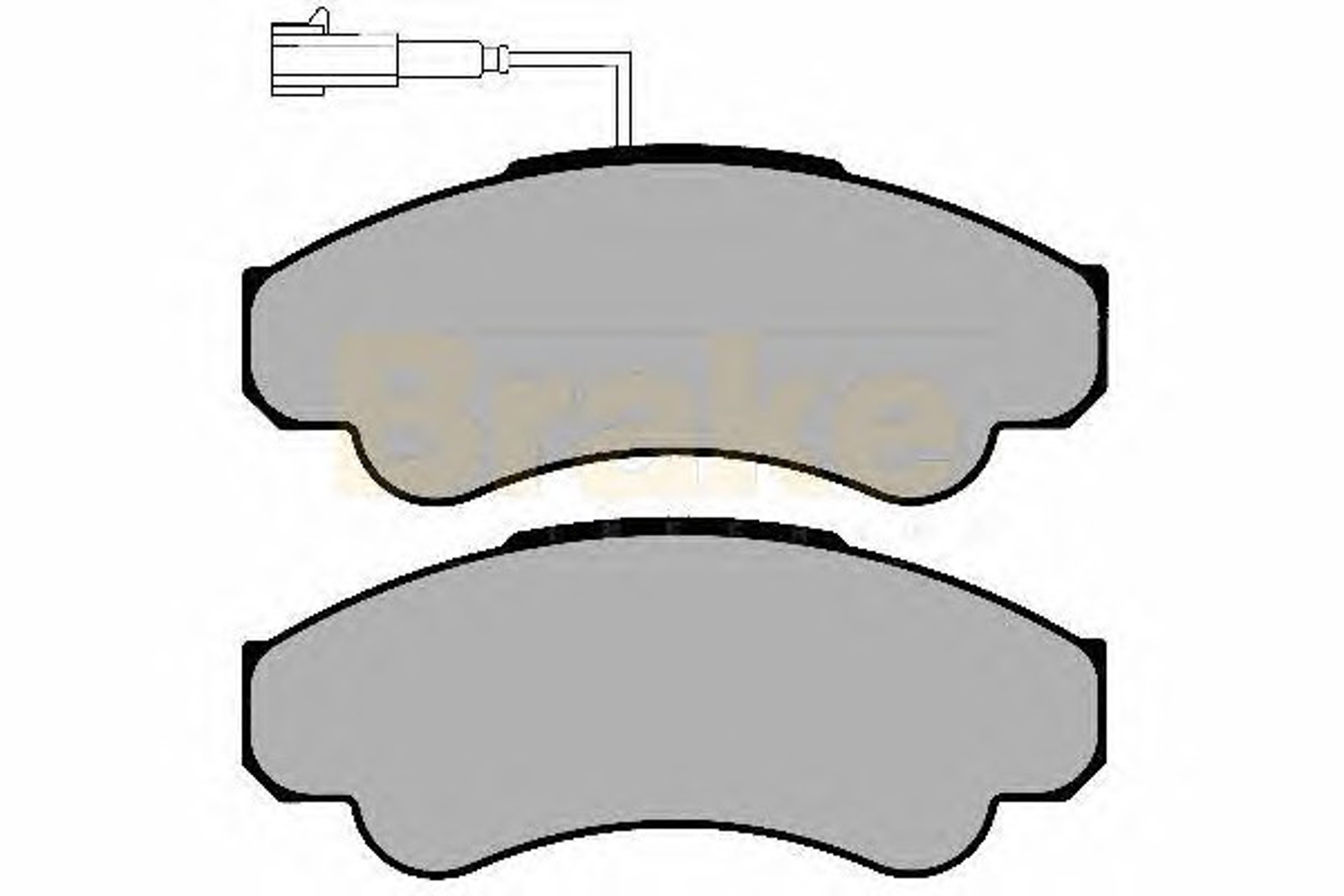 PA1284 BRAKE ENG Комплект тормозных колодок, дисковый тормоз