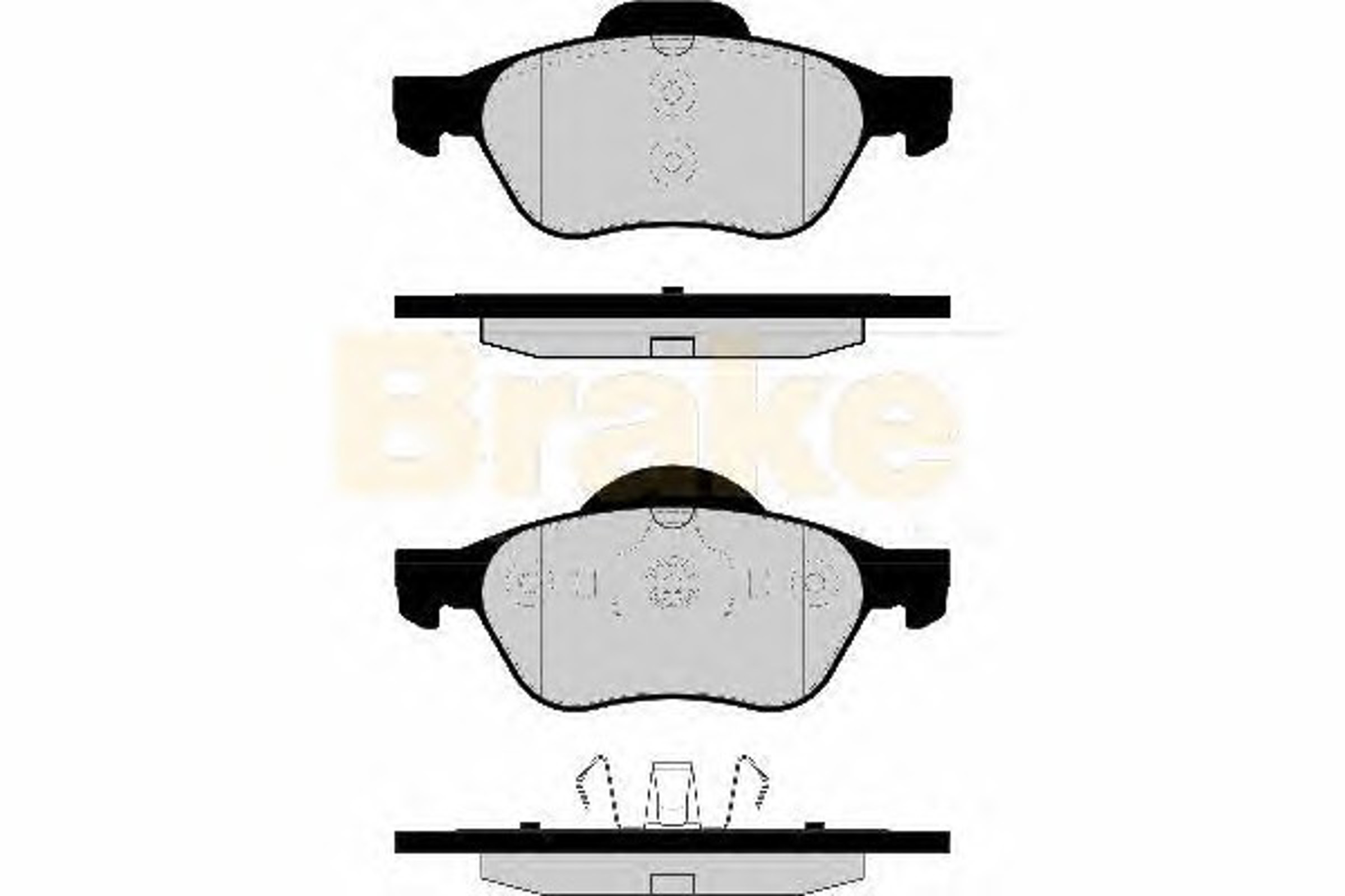 PA1511 BRAKE ENG Колодки тормозные дисковые