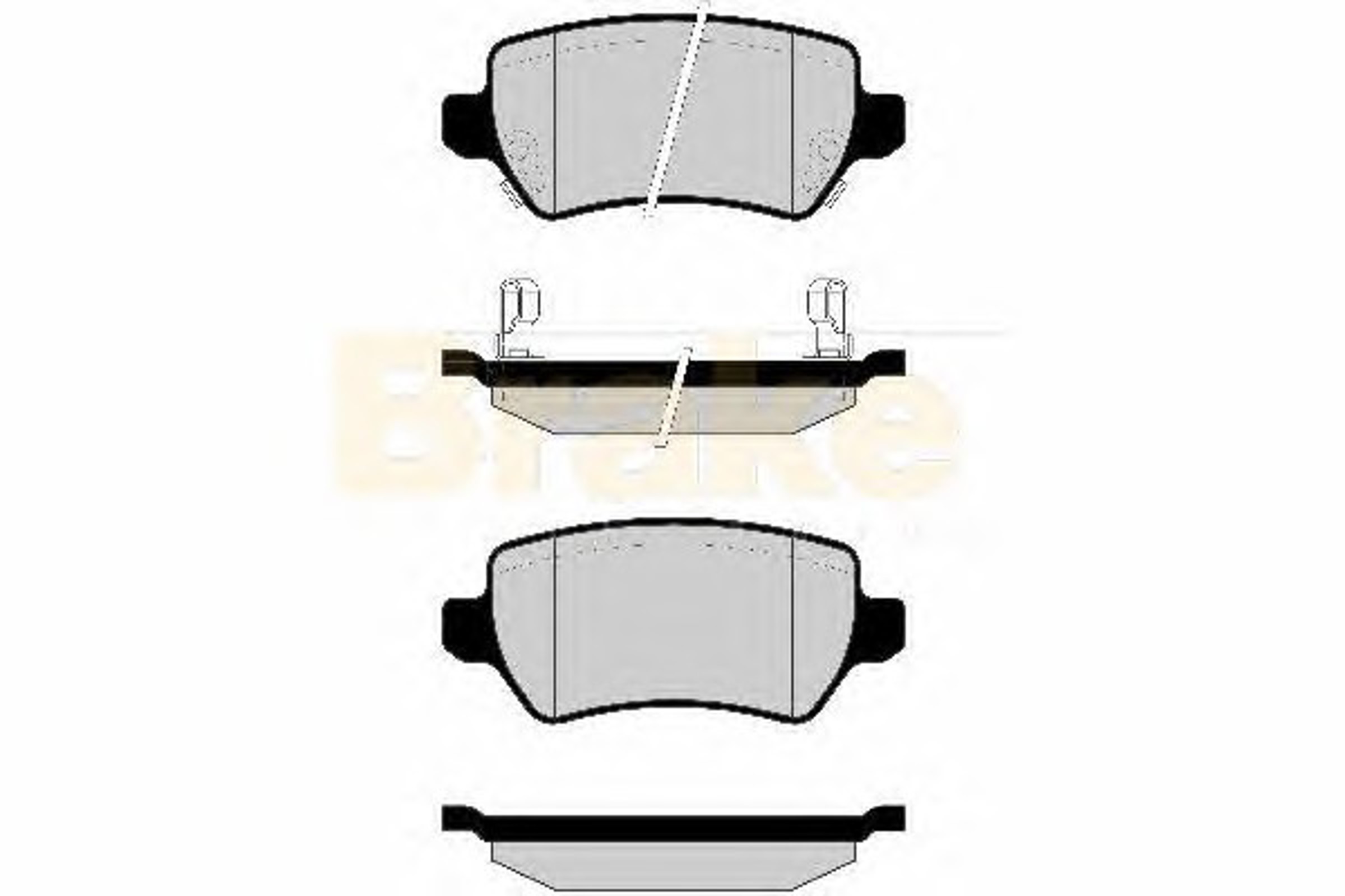 PA1520 BRAKE ENG Колодки тормозные дисковые