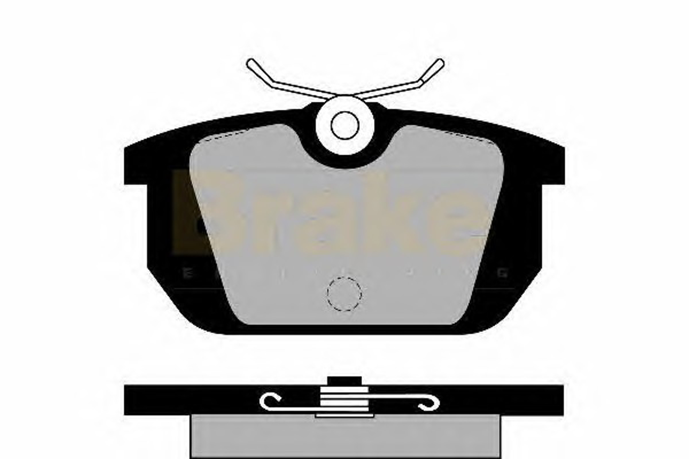 PA461 BRAKE ENG Колодки тормозные дисковые