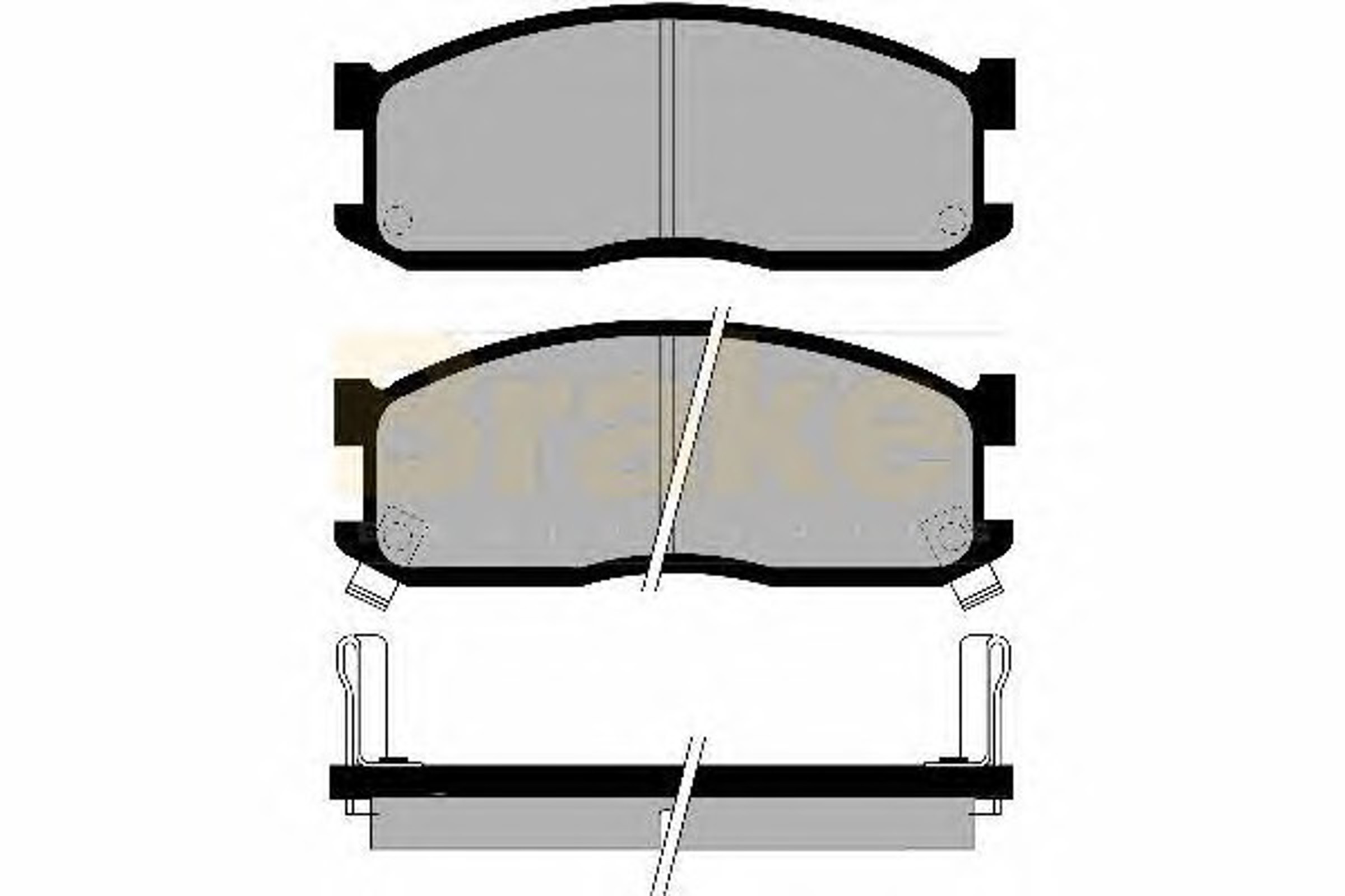 PA468 BRAKE ENG Колодки тормозные дисковые