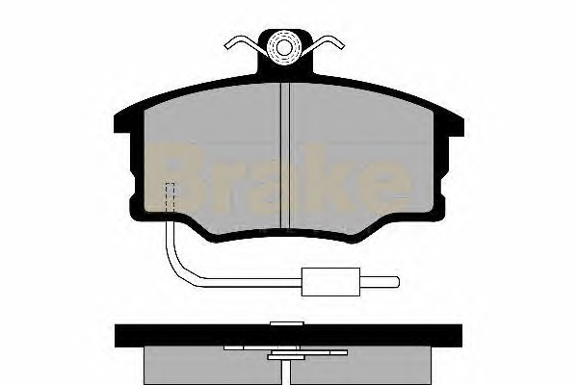 PA498 BRAKE ENG Колодки тормозные дисковые