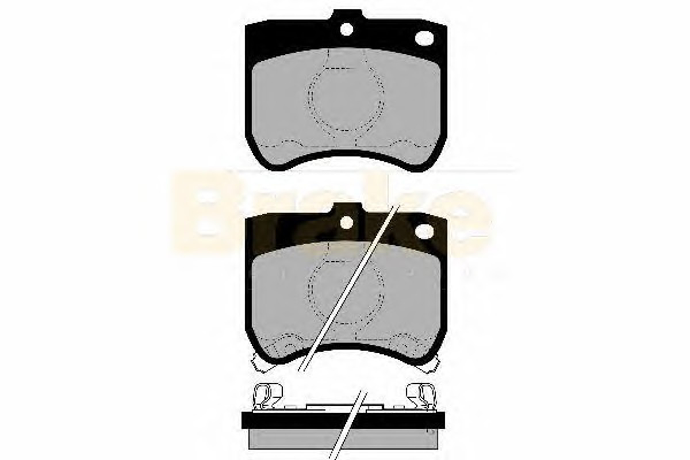 PA540 BRAKE ENG Колодки тормозные дисковые