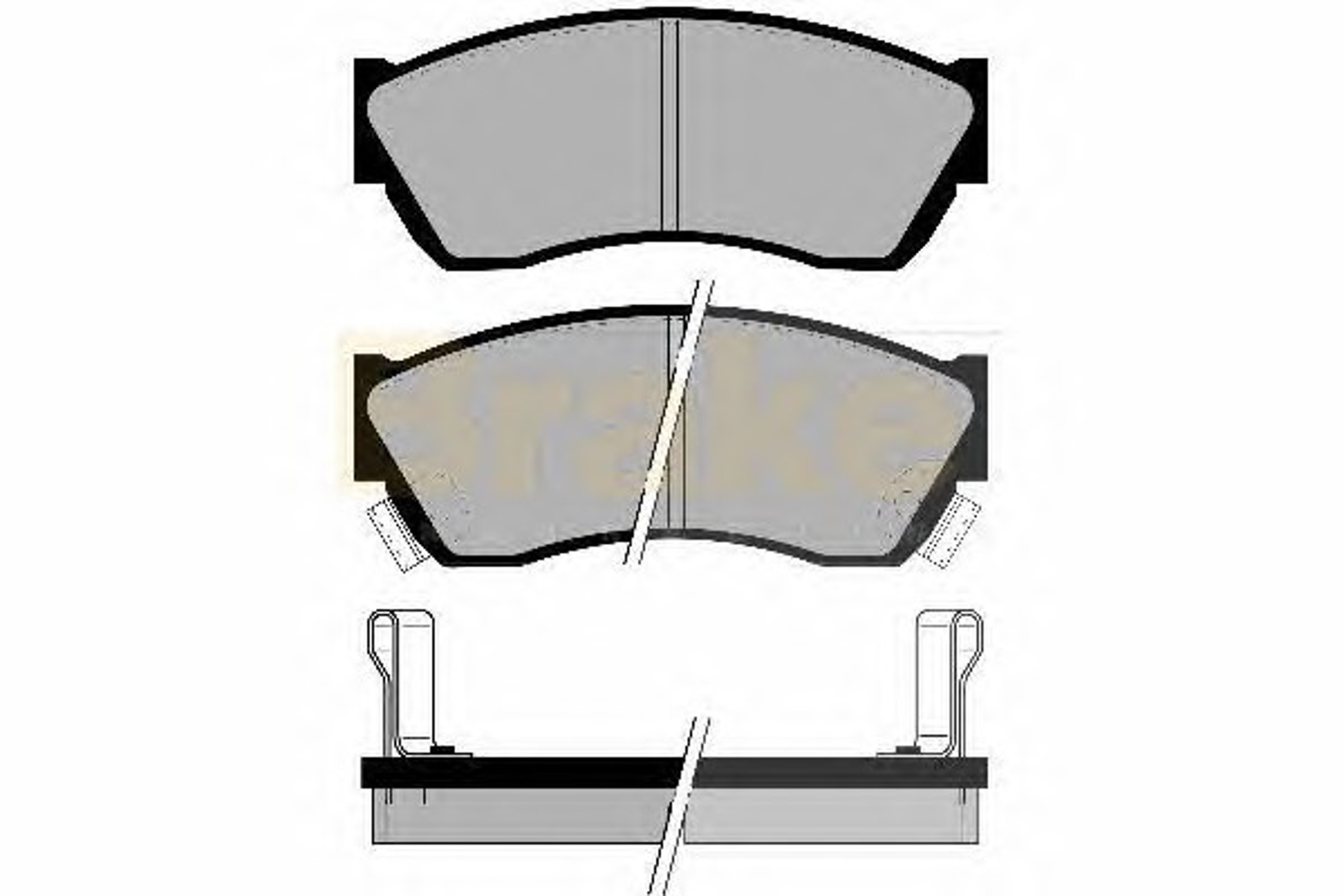 PA576 BRAKE ENG Колодки тормозные дисковые