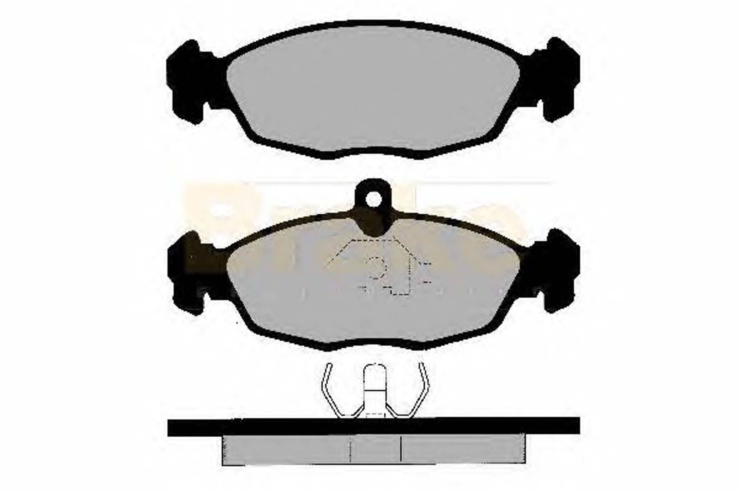 PA597 BRAKE ENG Колодки тормозные дисковые