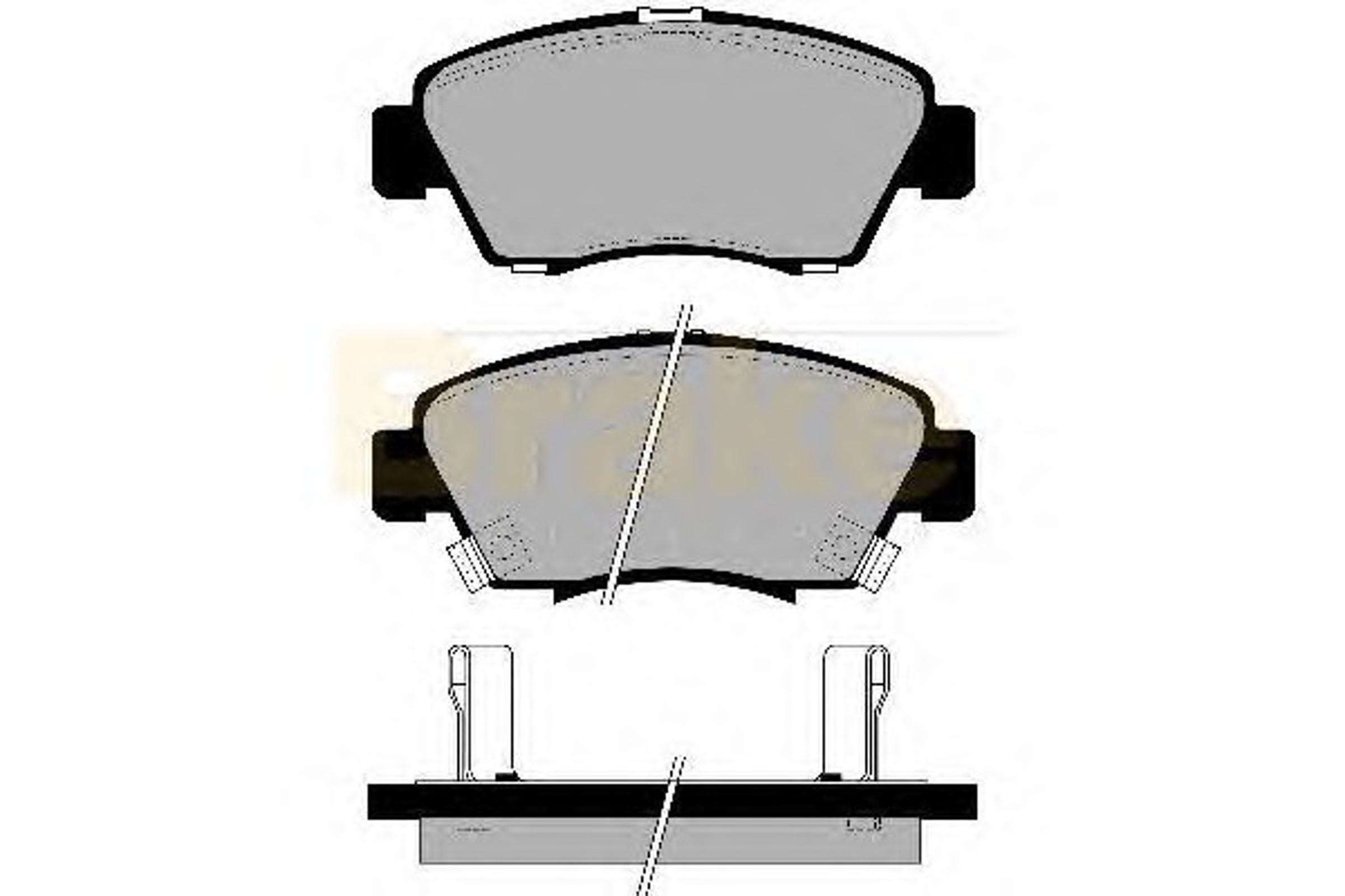 PA743 BRAKE ENG Колодки тормозные дисковые