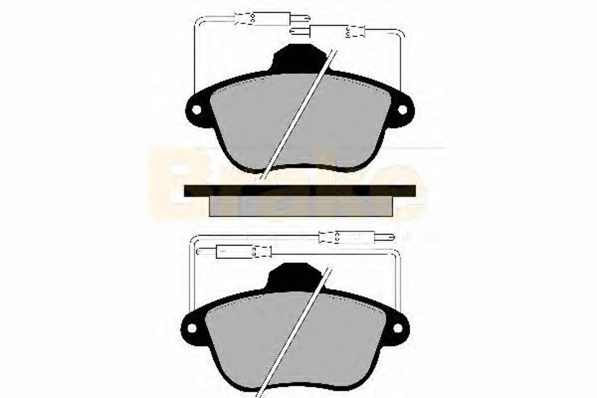 PA807 BRAKE ENG Колодки тормозные дисковые