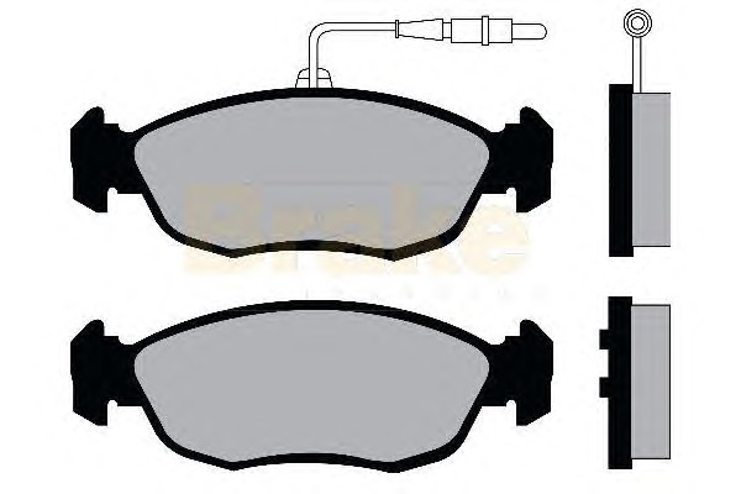 PA975 BRAKE ENG Колодки тормозные дисковые