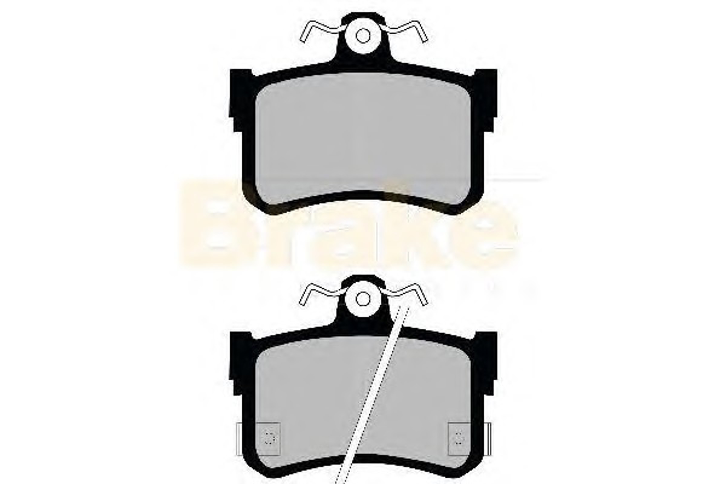 PA990 BRAKE ENG Колодки тормозные дисковые