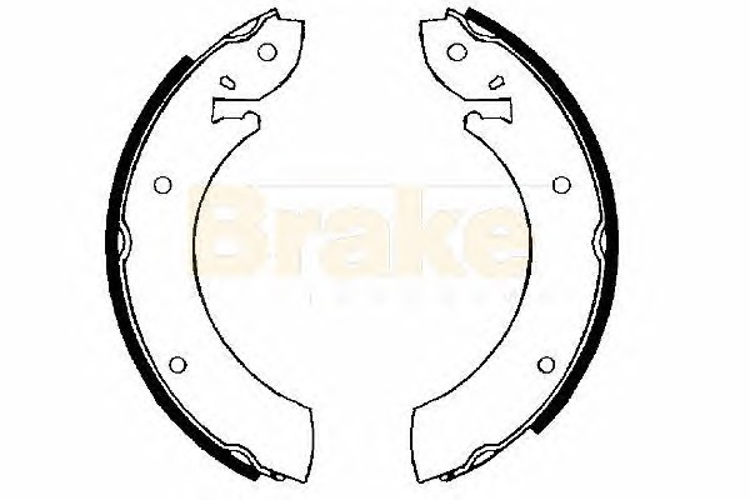 SH2087 BRAKE ENG Комплект тормозных колодок