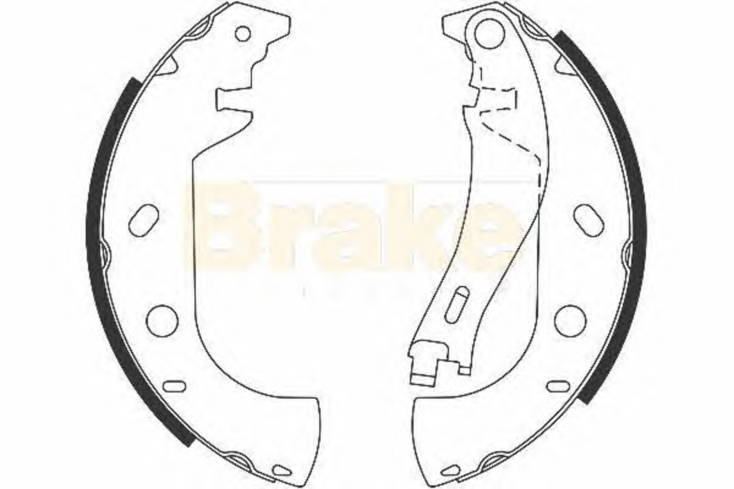 SH2535 BRAKE ENG Колодки тормозные барабанные