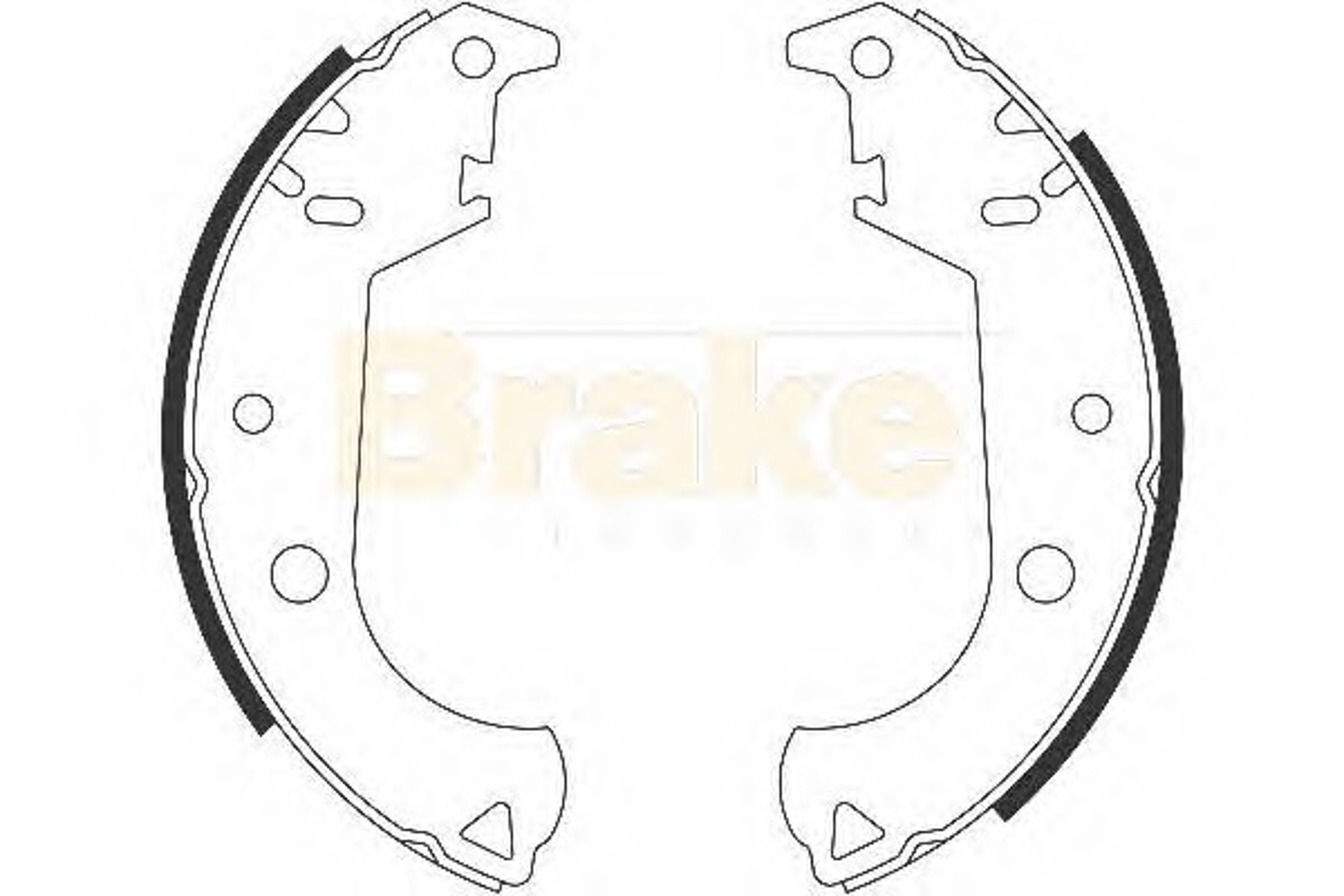 SH2596 BRAKE ENG Колодки тормозные барабанные