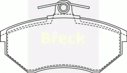Колодки тормозные дисковые BRECK 20168 10 701 00