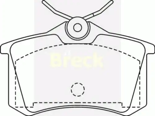 Колодки тормозные дисковые BRECK 20961 10 704 00