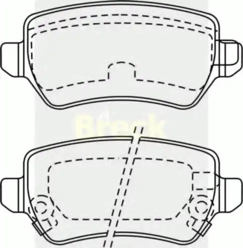 Колодки тормозные дисковые BRECK 23417 00 704 10