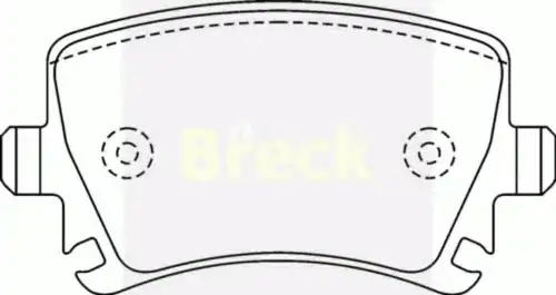Комплект тормозных колодок дисковый тормоз BRECK 23914 00 704 00