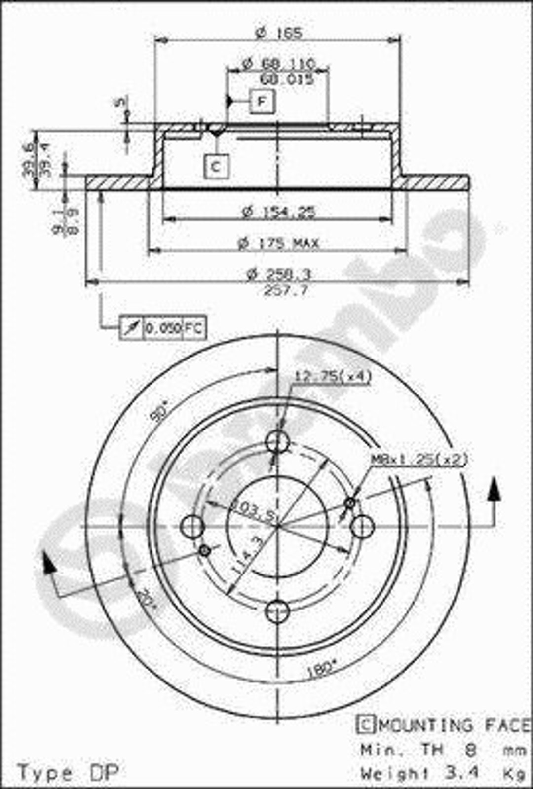 Диск тормозной BRECO BS 7467