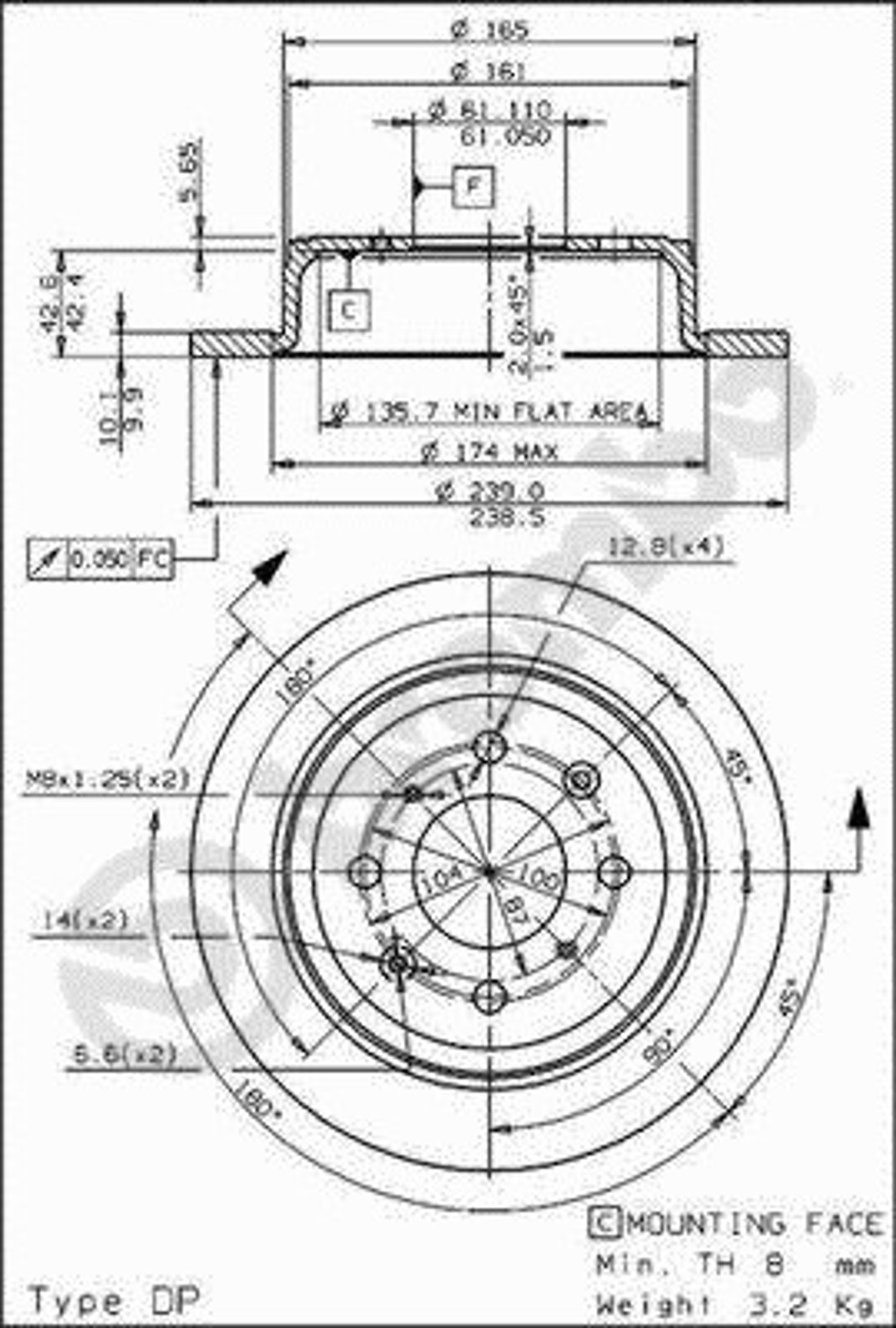 Диск тормозной BRECO BS 7547