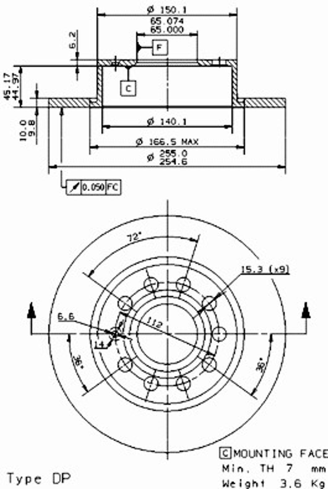 Диск тормозной BRECO BS 7660