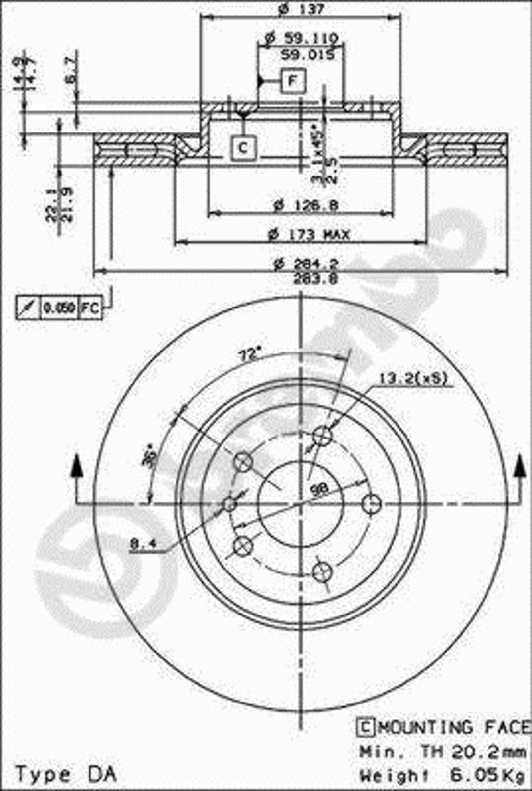 Диск тормозной BRECO BS 7975