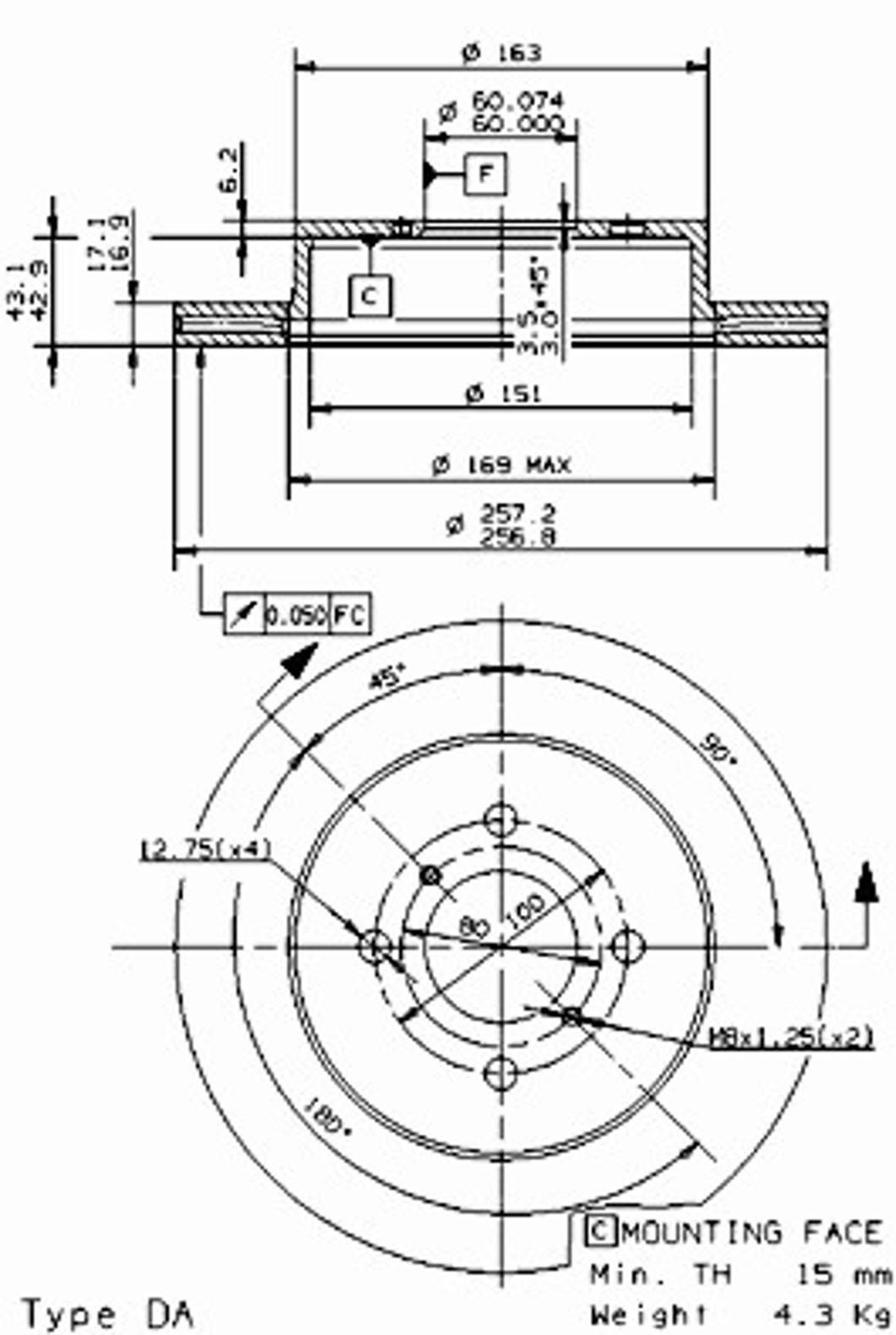 Диск тормозной BRECO BS 8558