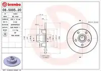 08.5005.20 BREMBO тормозные диски