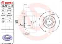 08.5213.10 BREMBO Диск тормозной задн