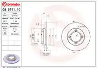Тормозные диски BREMBO 08.5741.10