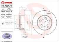 Тормозные диски BREMBO 08.A651.10