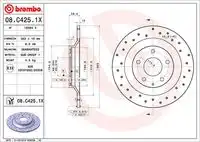 Диск тормозной BREMBO 08.C425.1X