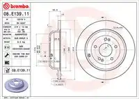 08.e139.11 тормозной диск BREMBO 08.E139.11