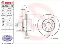 Тормозные диски BREMBO 09.5082.10