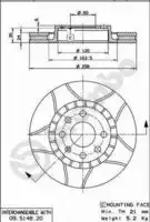 09.5148.76 BREMBO тормозные диски