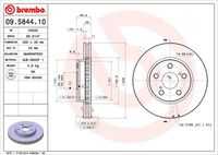 09.5844.10 BREMBO тормозные диски