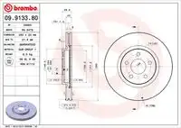 Тормозные диски BREMBO 09.9133.80