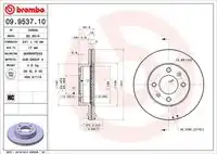 09.9537.10 BREMBO тормозные диски