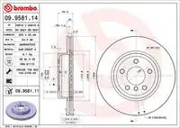 Тормозные диски BREMBO 09.9581.14